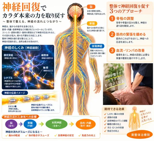 整体と神経回復で不調改善を目指す方法を神奈川県横浜市南区から解説
